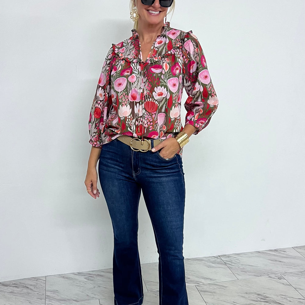 Rubie Floral Print Top