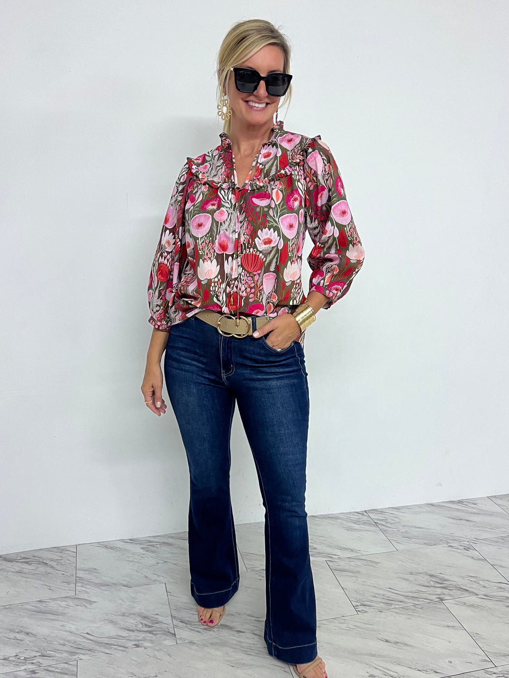 Rubie Floral Print Top