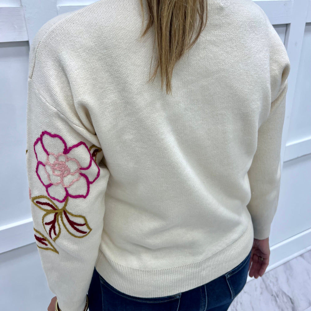 
                  
                    Mave Floral Embroidered Sweater
                  
                