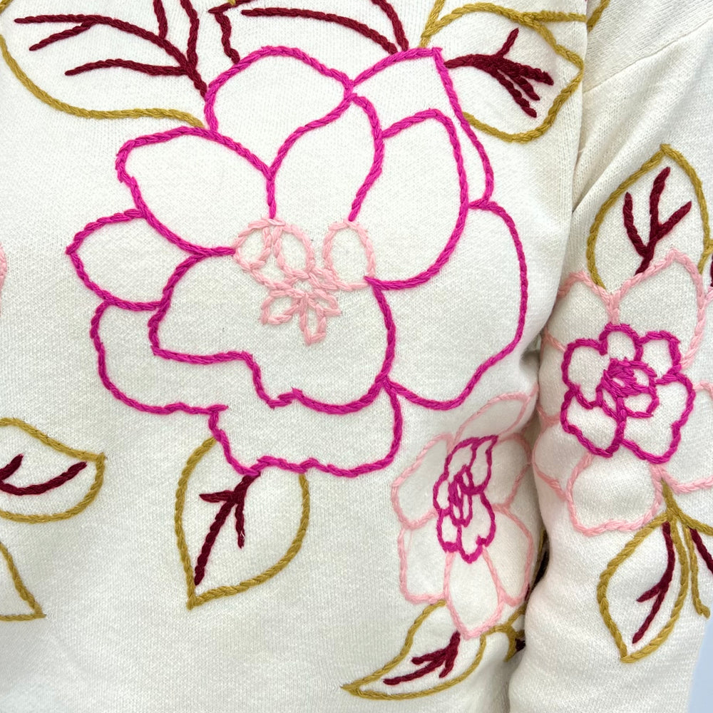 
                  
                    Mave Floral Embroidered Sweater
                  
                