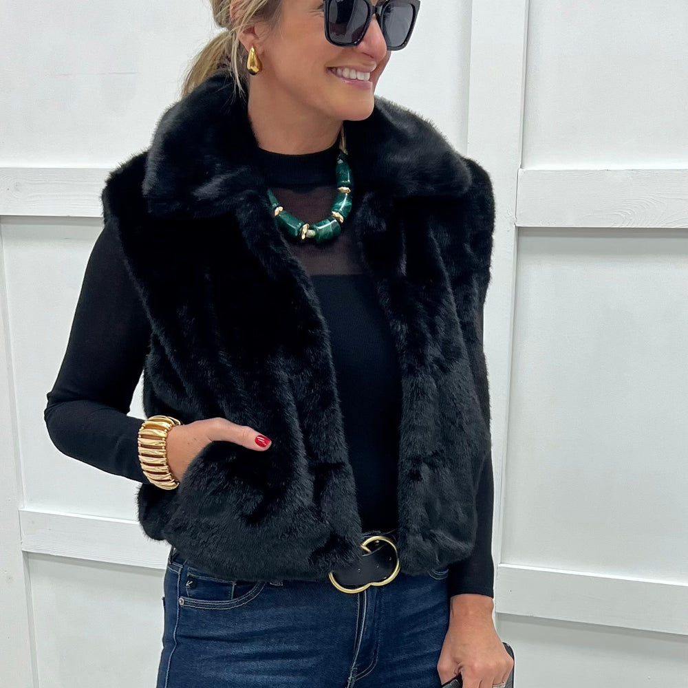 Paris Fur Vest