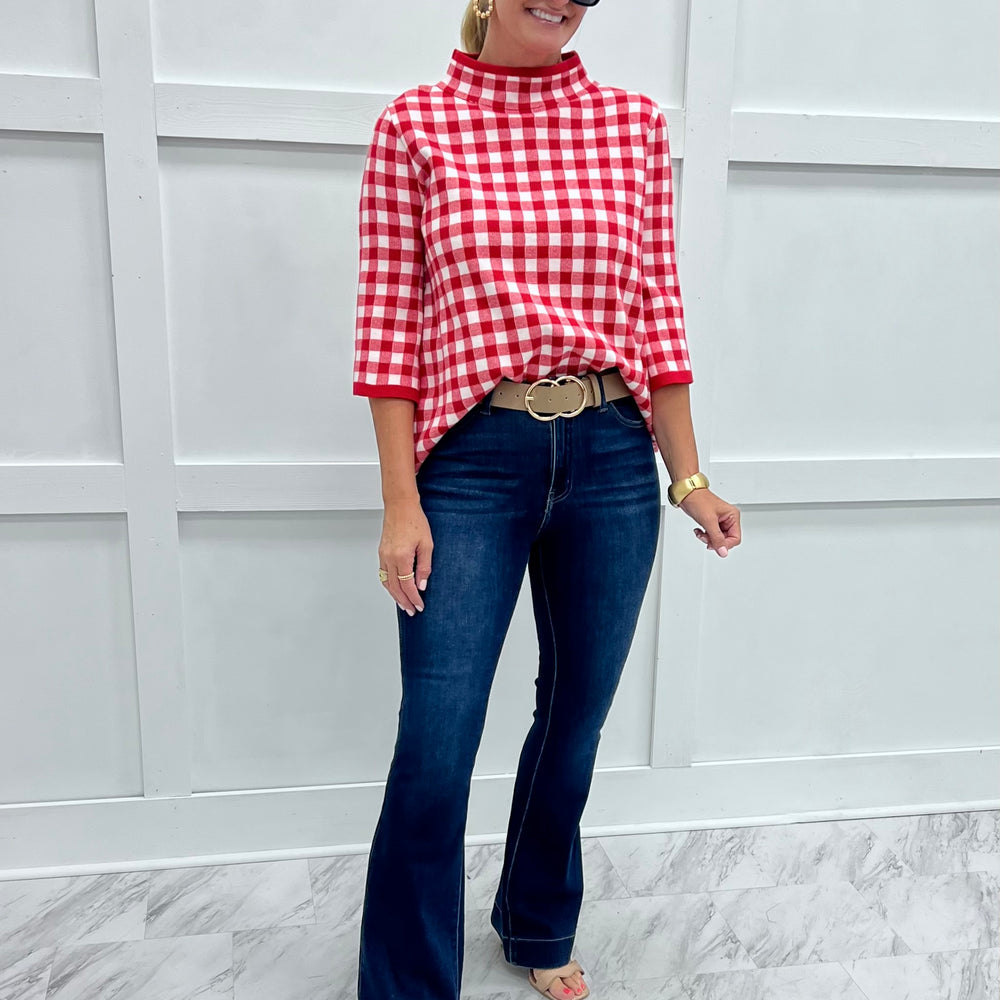 
                  
                    Southern Social Gingham Sweater
                  
                