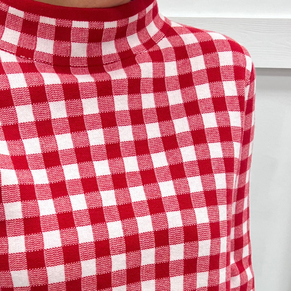 Southern Social Gingham Sweater