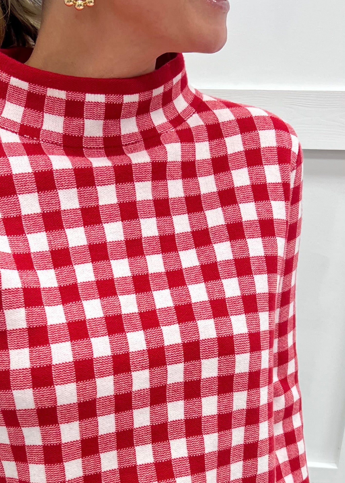 Southern Social Gingham Sweater
