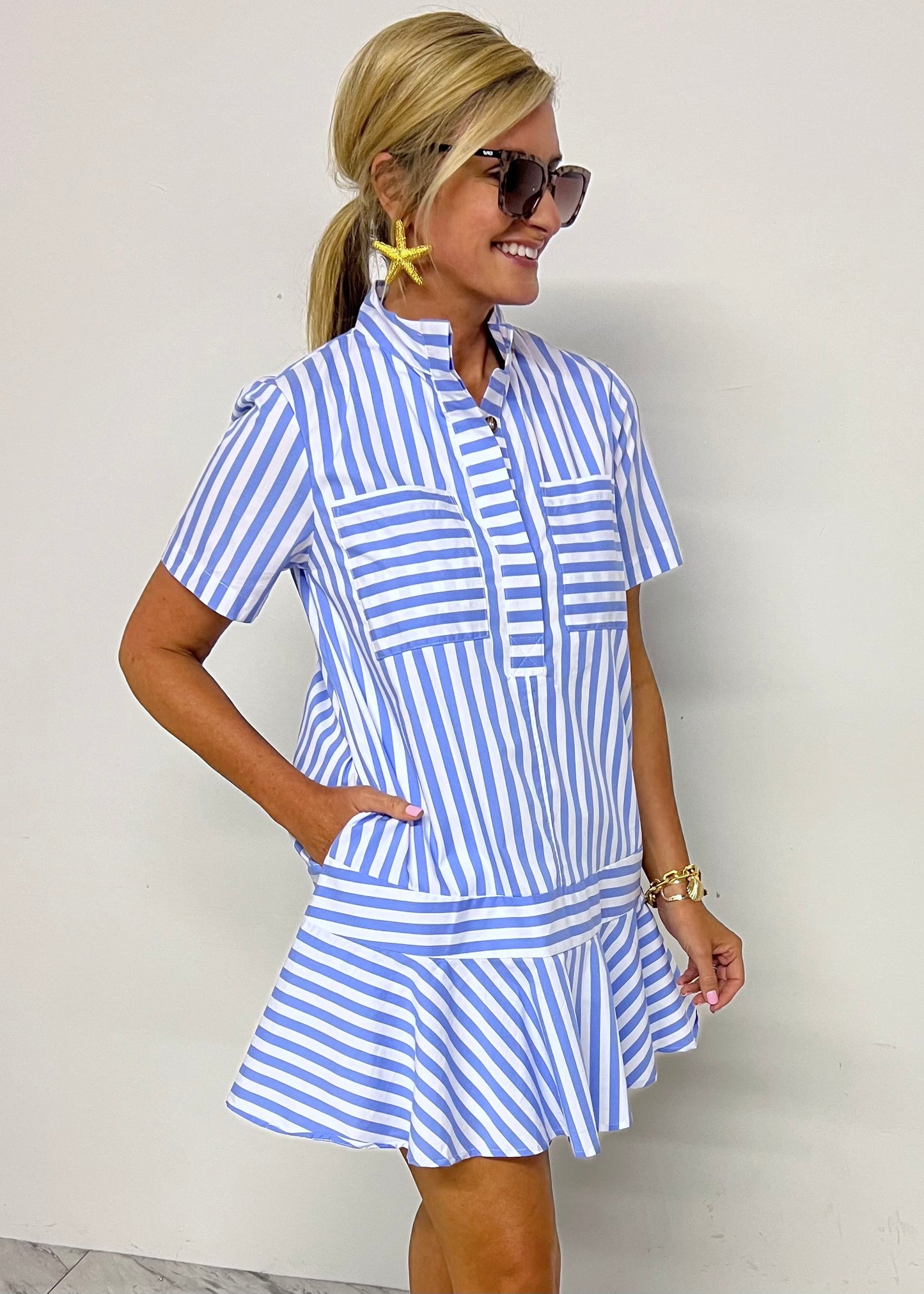 Sasha Stripe + Pocket Dress