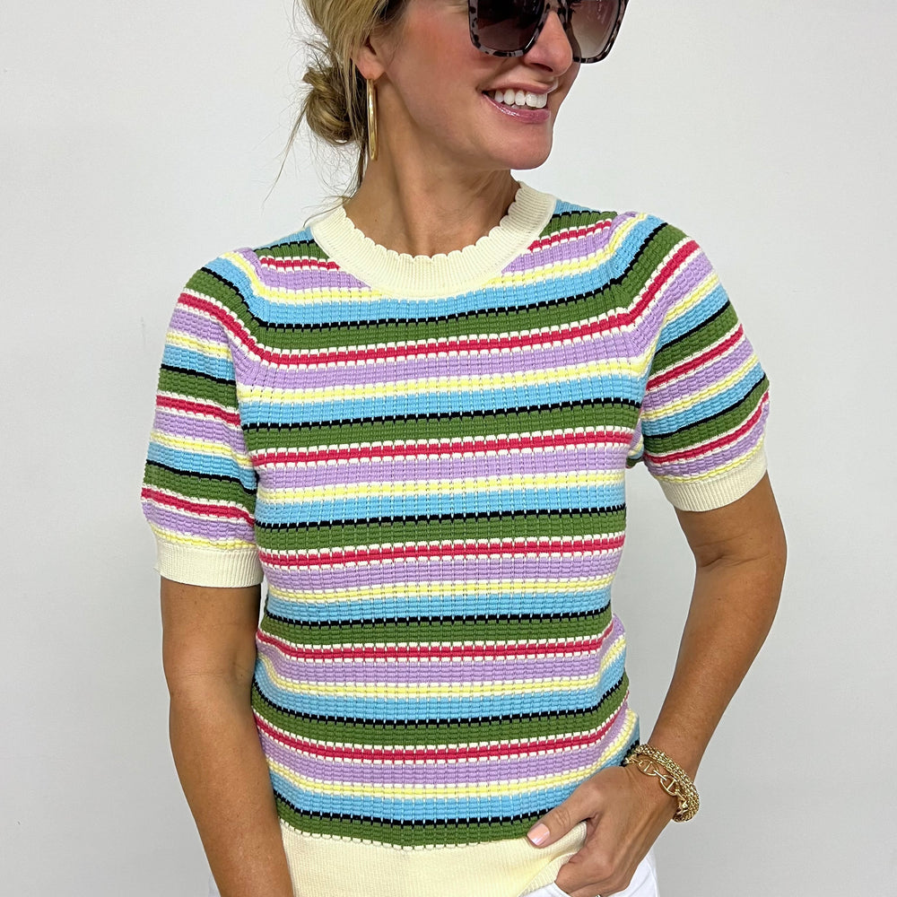 
                      
                        Color Crush Stripe Sweater - FINAL SALE
                      
                    