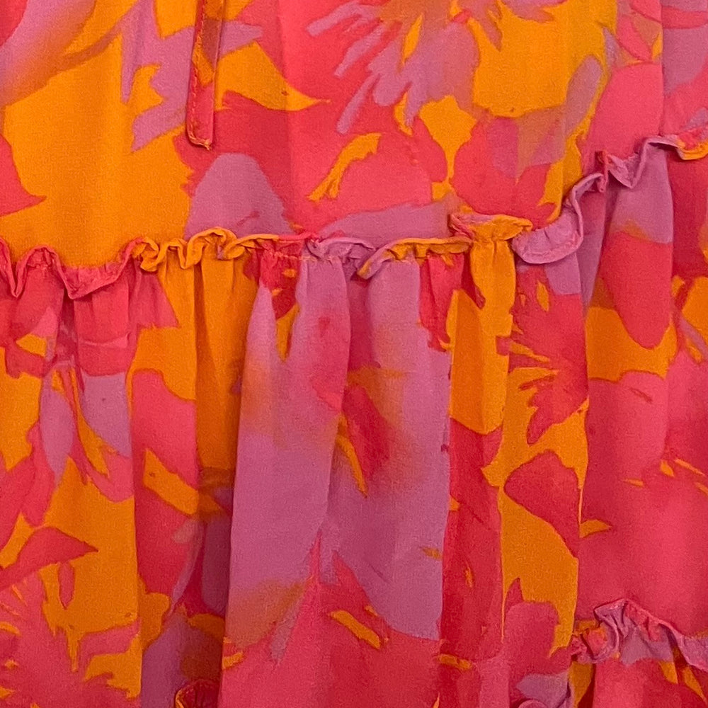 
                  
                    Joyful Moments Orange Print Dress- FINAL SALE
                  
                