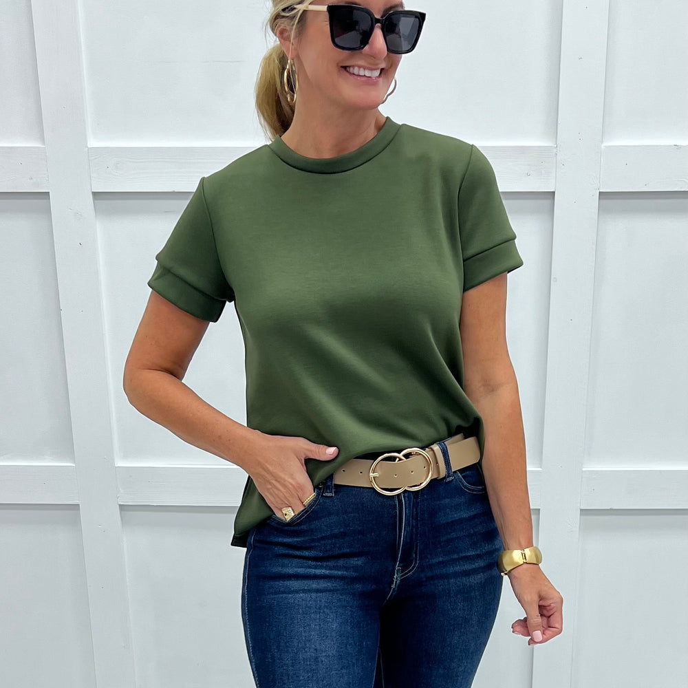 
                  
                    Gal On The Go Scuba Top (Olive)
                  
                