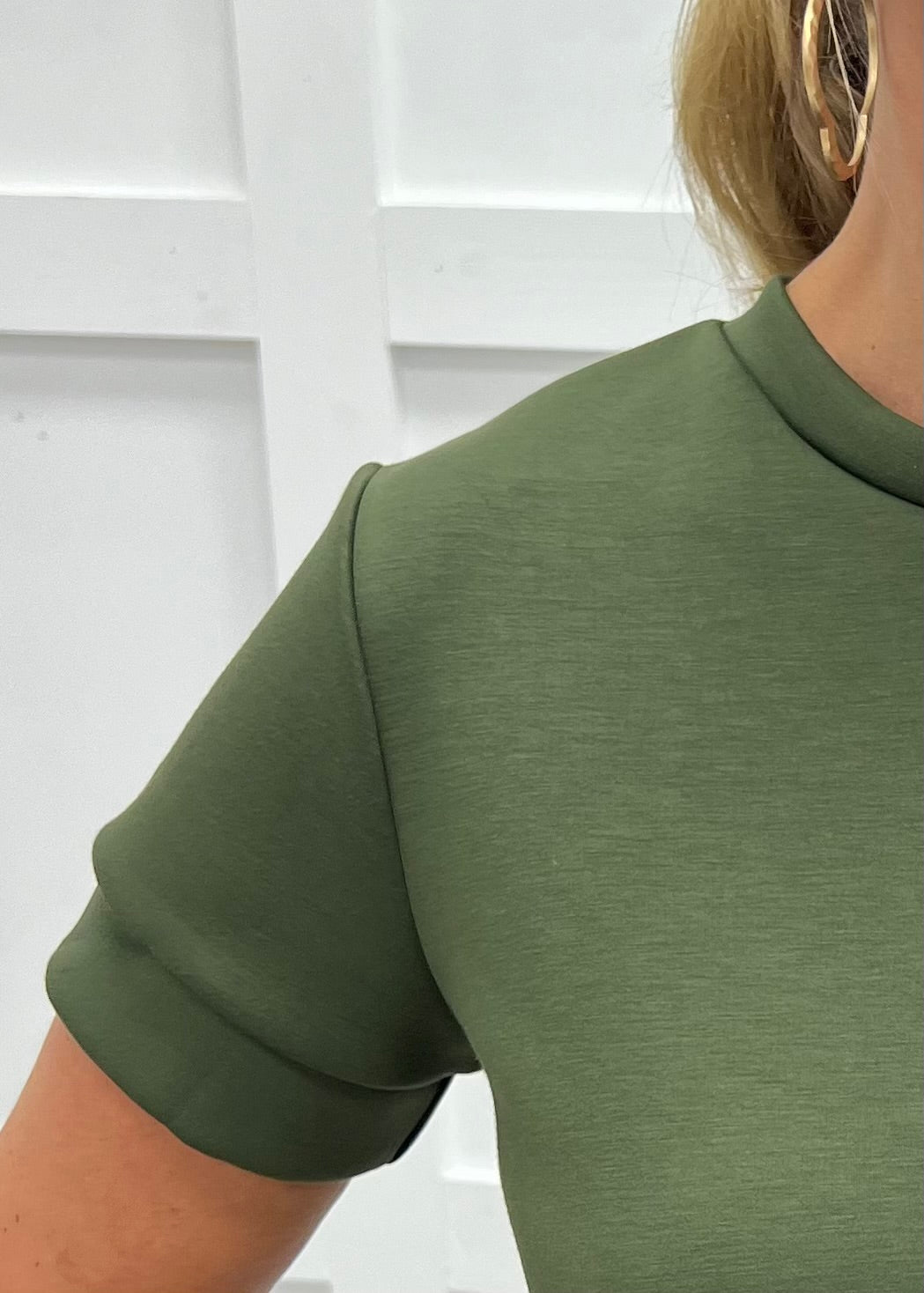 Gal On The Go Scuba Top (Olive)