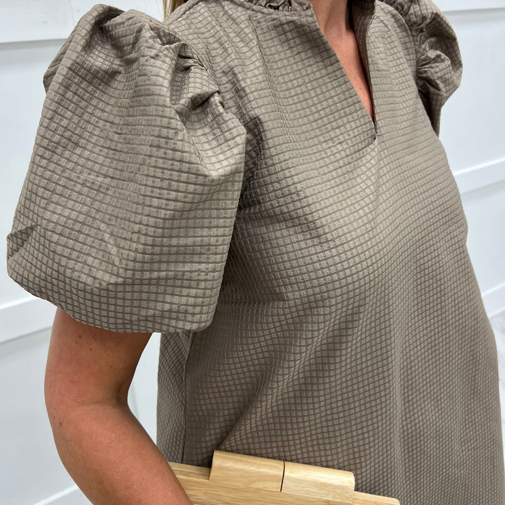 
                  
                    The Jenna Dress (Mocha)
                  
                
