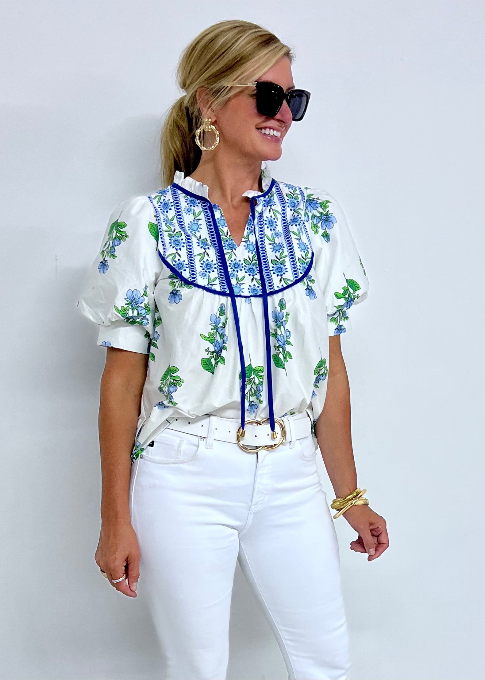 トップス Flower25 Marithe + RR Finnley Flower Top-FINAL SALE – shop chartreuse