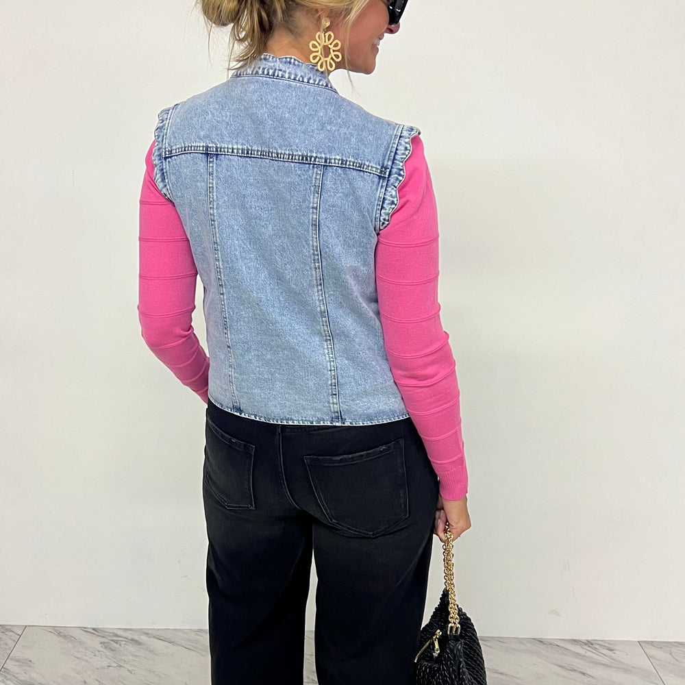 
                  
                    Delilah Denim Vest
                  
                