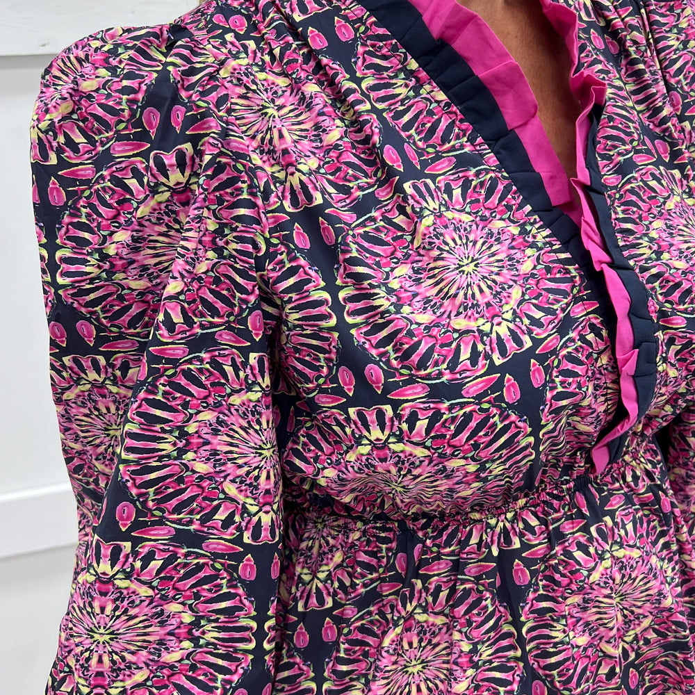 
                  
                    Aurora Print Dress (Pink)
                  
                
