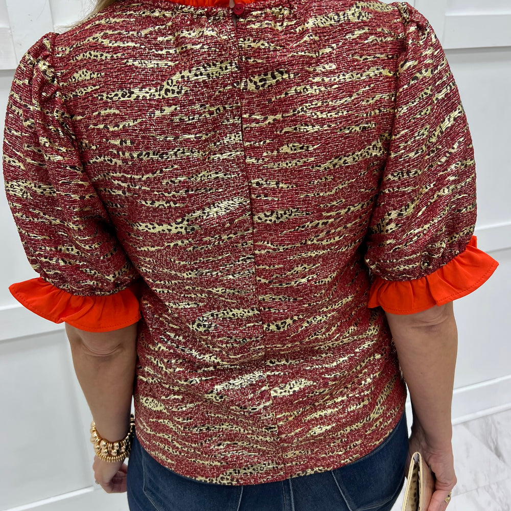 
                  
                    This Moment Metallic Textured Top
                  
                