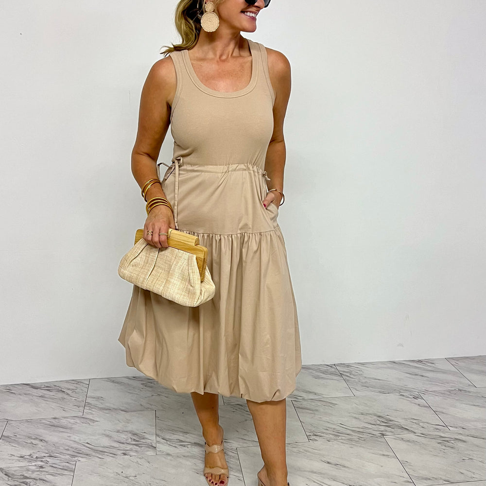 Marisol Tank Dress (Taupe)