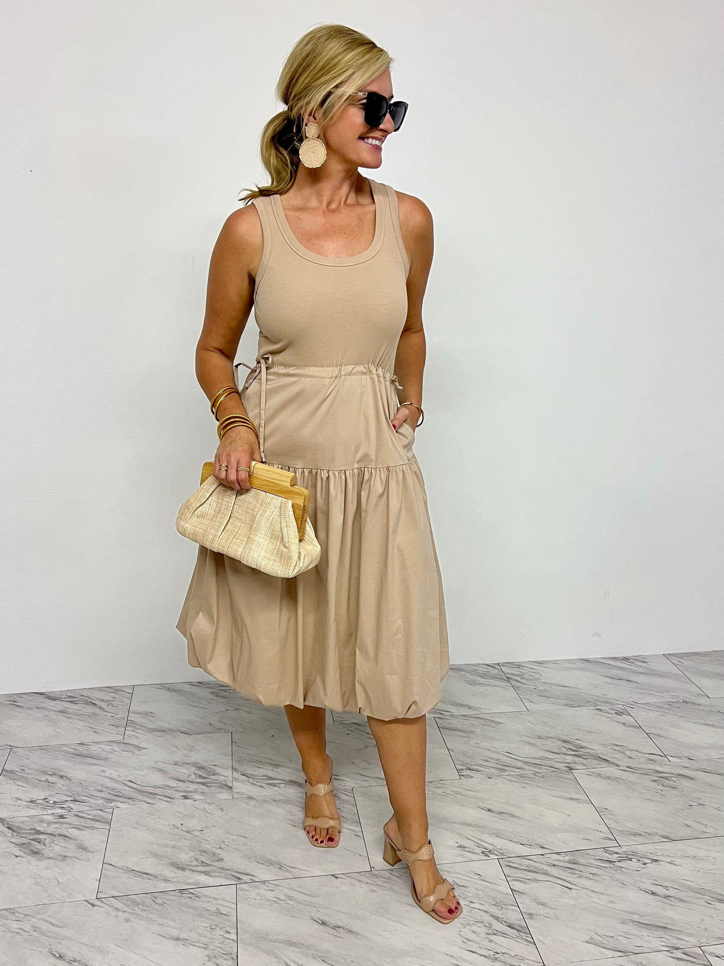 Marisol Tank Dress (Taupe)