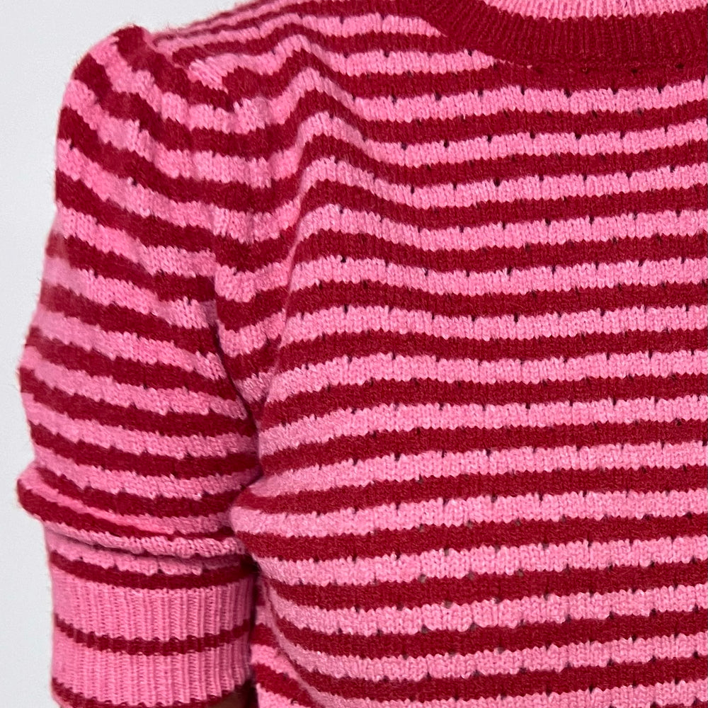 Skyline Stripe Sweater (Red) - FINAL SALE