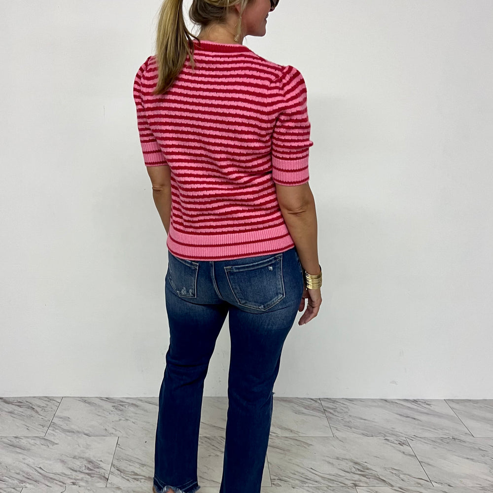 
                  
                    Skyline Stripe Sweater (Red) - FINAL SALE
                  
                