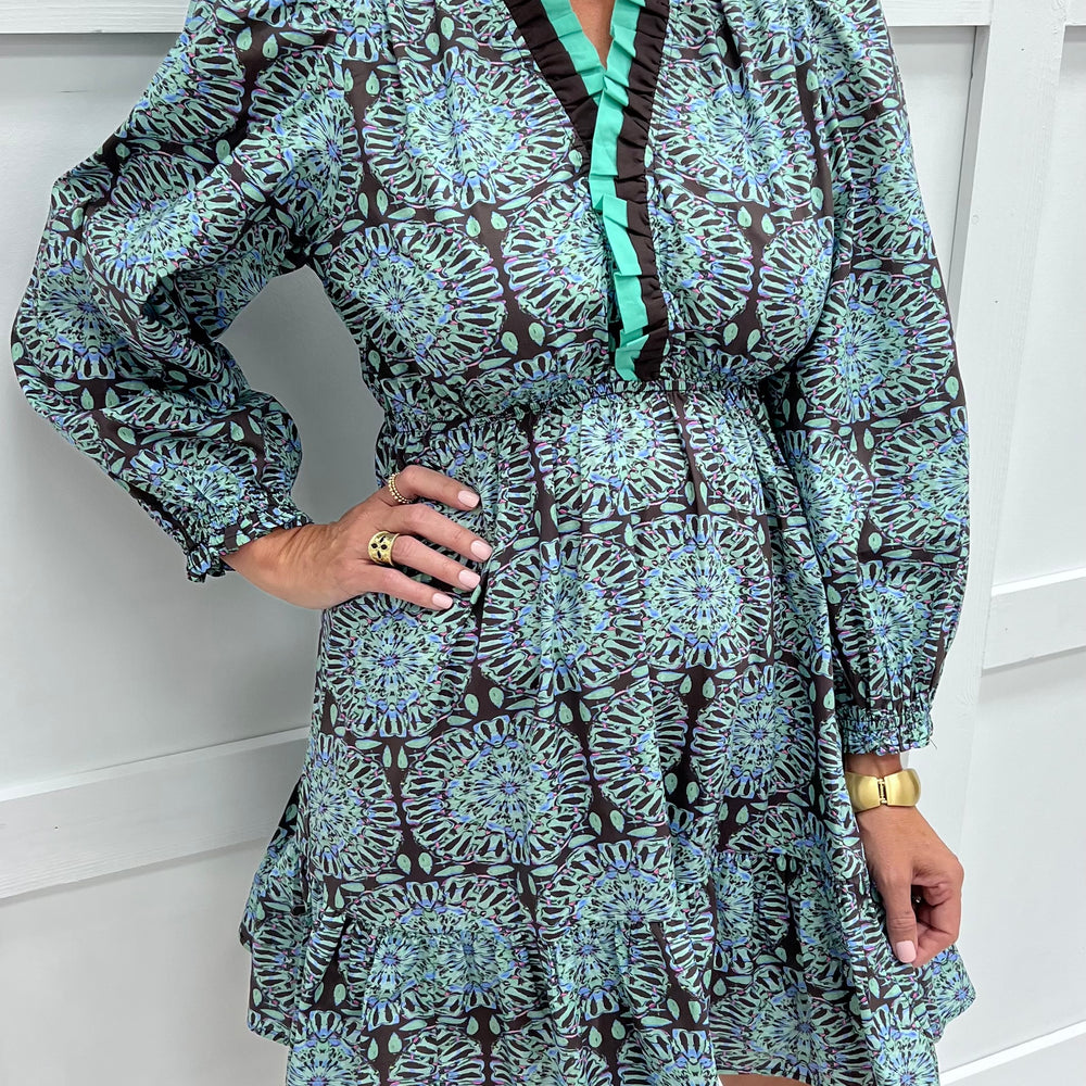 
                  
                    Aurora Print Dress (Teal)
                  
                