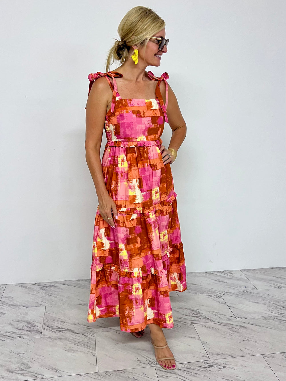 Wynwood Tie Shoulder Midi Dress