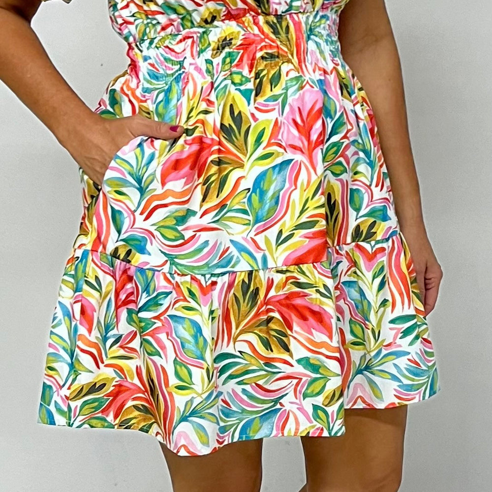 
                  
                    Lucia Tropical Print Dress - FINAL SALE
                  
                