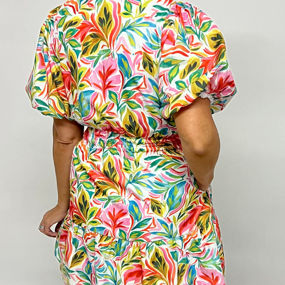 
                  
                    Lucia Tropical Print Dress - FINAL SALE
                  
                