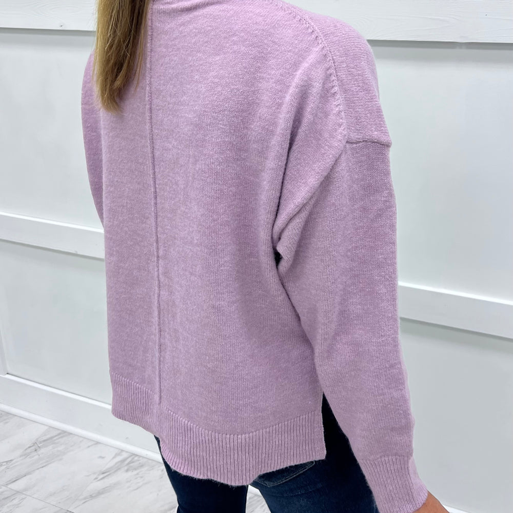 The Adler Turtleneck Sweater (Lavender)