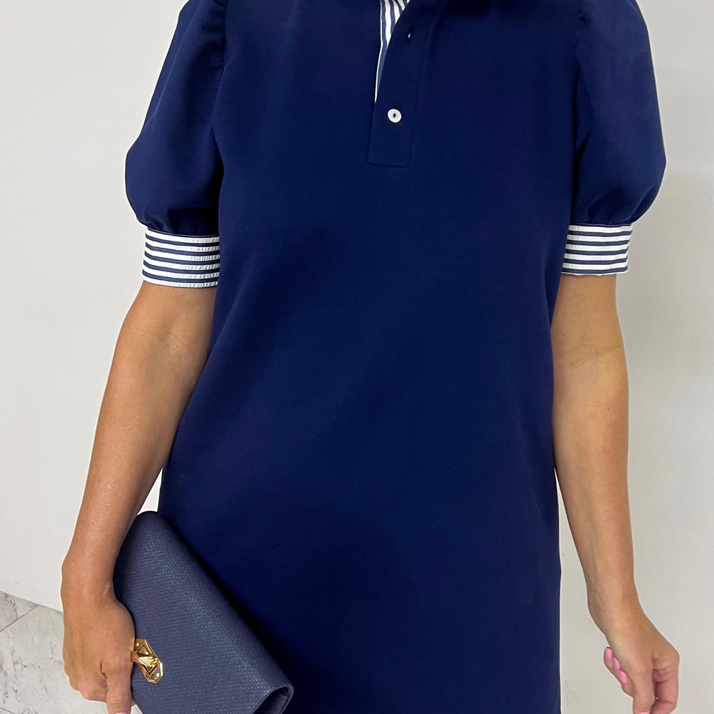 
                  
                    Captiva Stripe Collar Dress (Navy)
                  
                