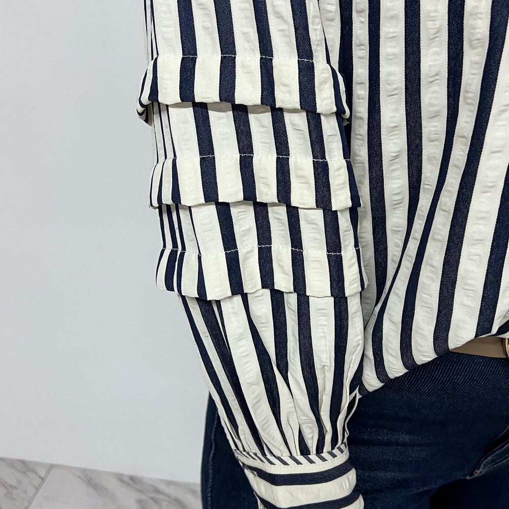 
                      
                        Always Dreaming Navy Stripe Top
                      
                    