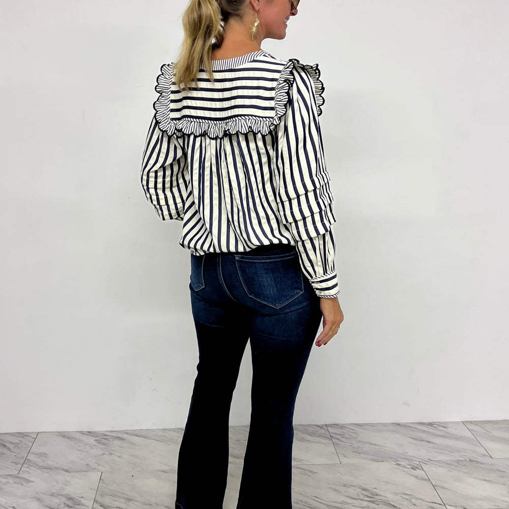 
                      
                        Always Dreaming Navy Stripe Top
                      
                    