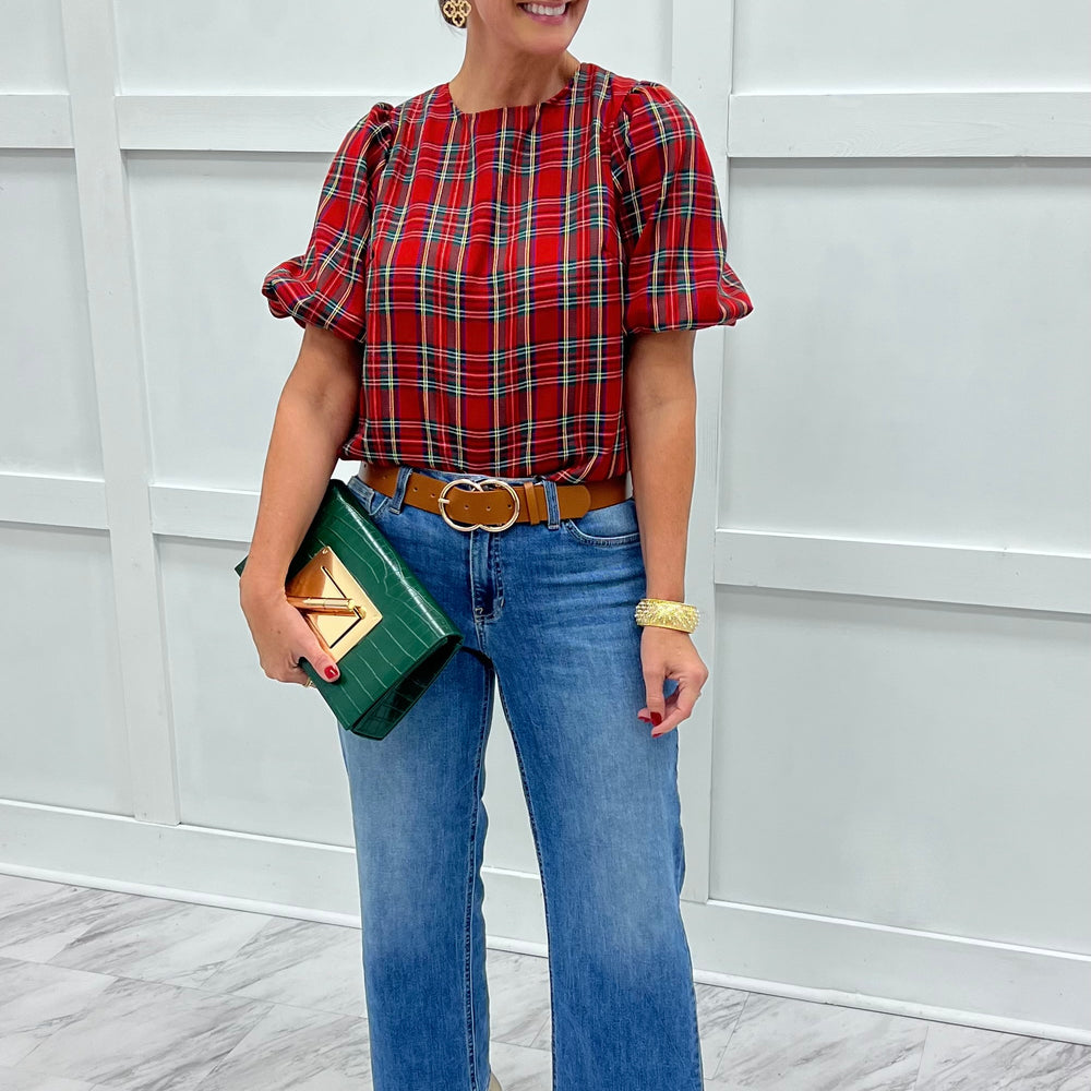 
                  
                    The Modern Plaid Top
                  
                