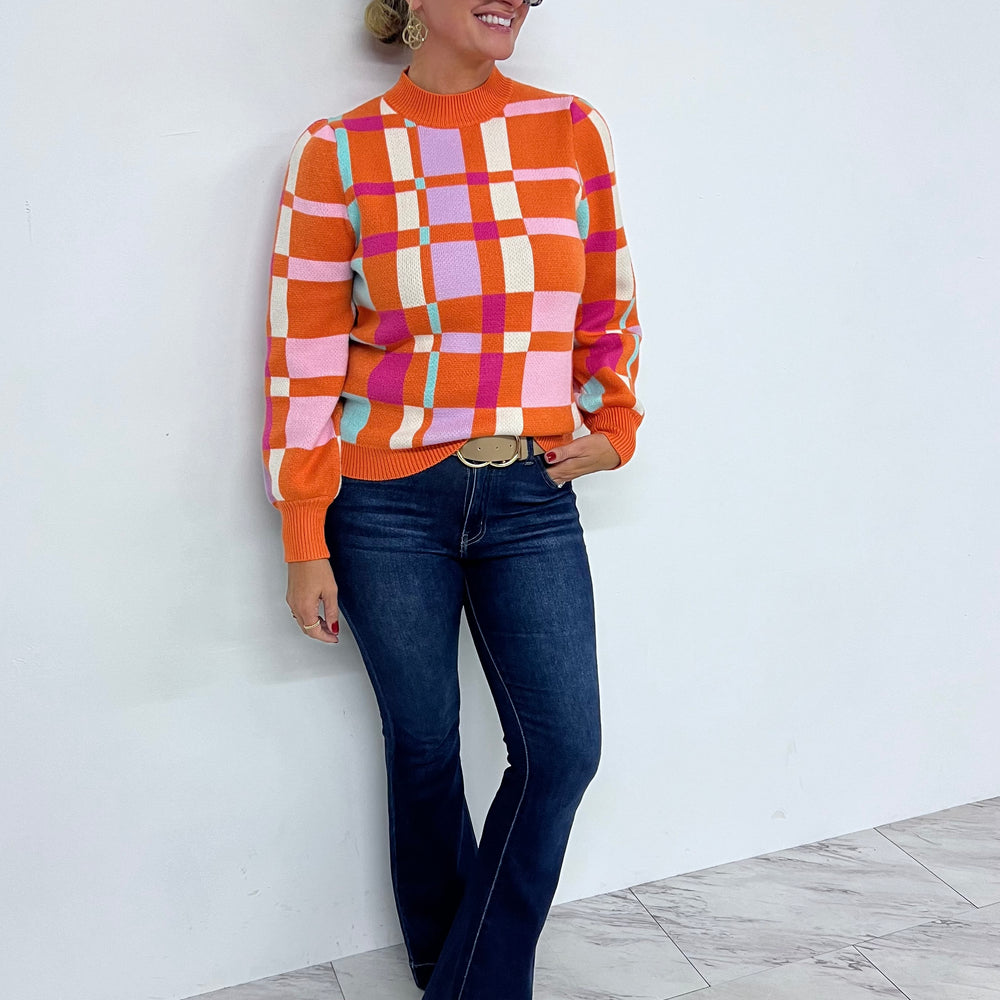 Jules Color Pattern Sweater