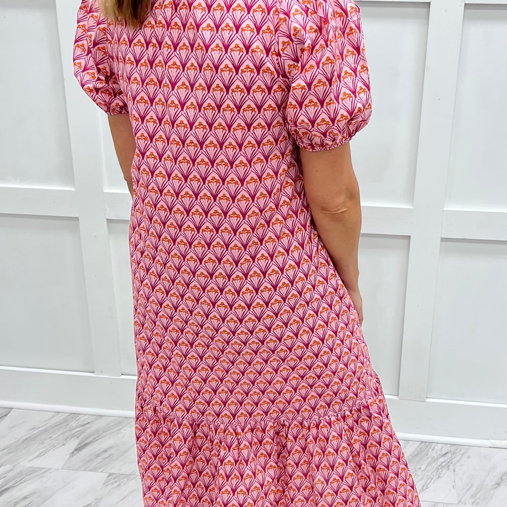 
                  
                    Penny Pink Print Midi Dress
                  
                