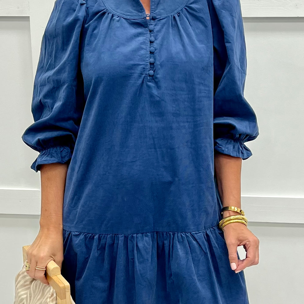 
                  
                    Arden Blue Corduroy Dress
                  
                