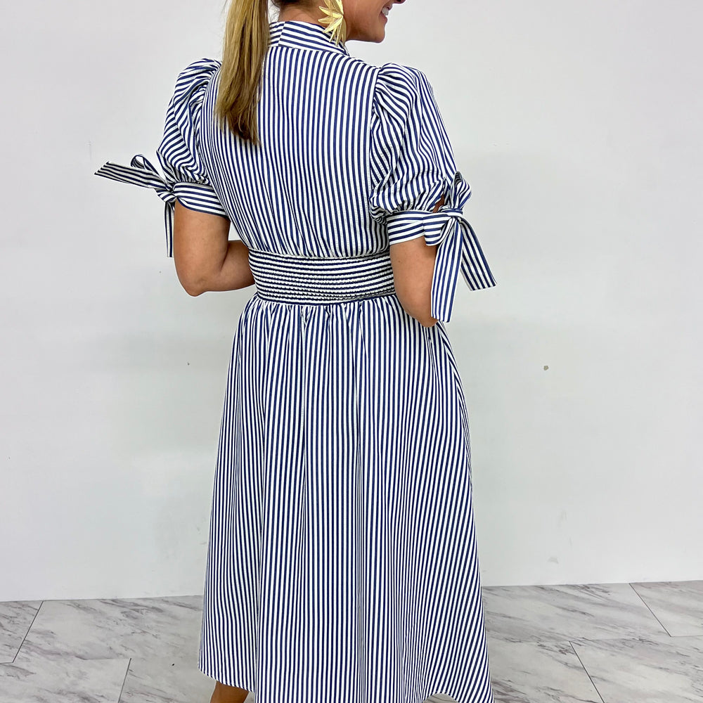 
                  
                    Amalie Stripe + Zipper Dress
                  
                