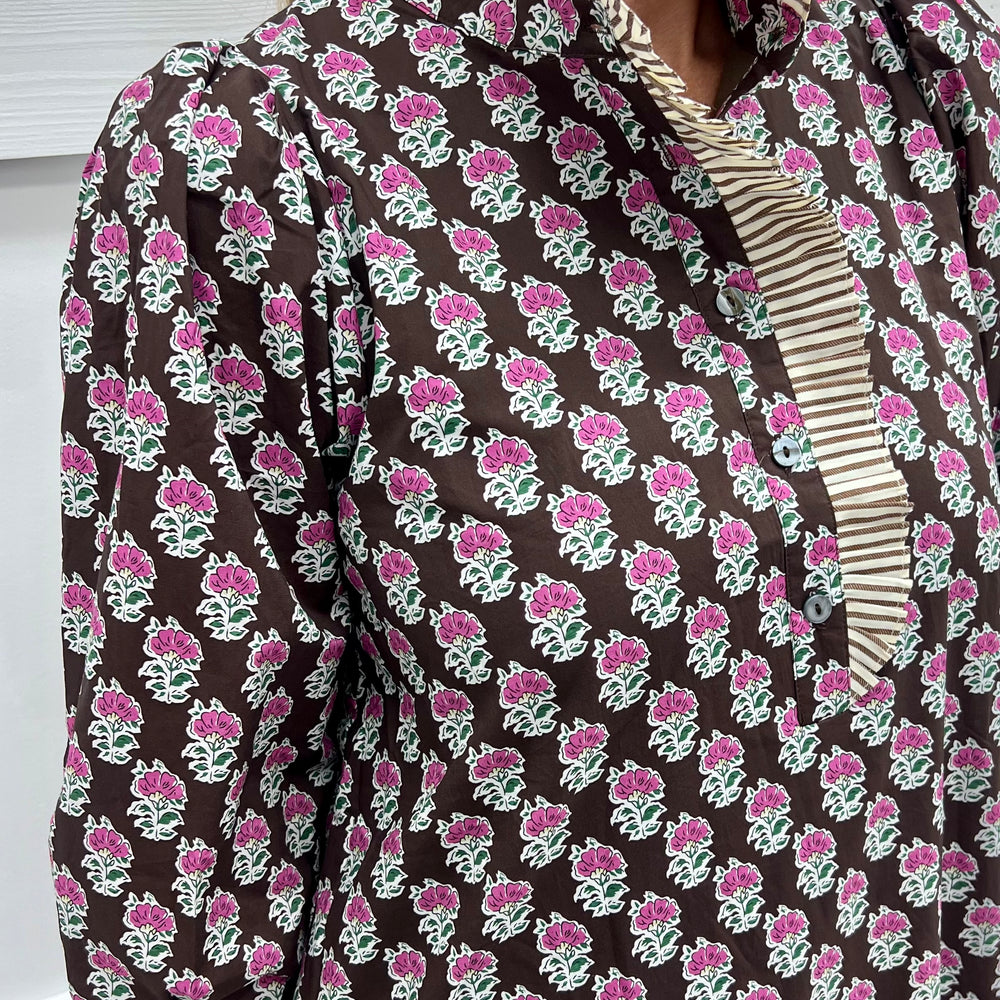 Burke Flower + Stripe Dress