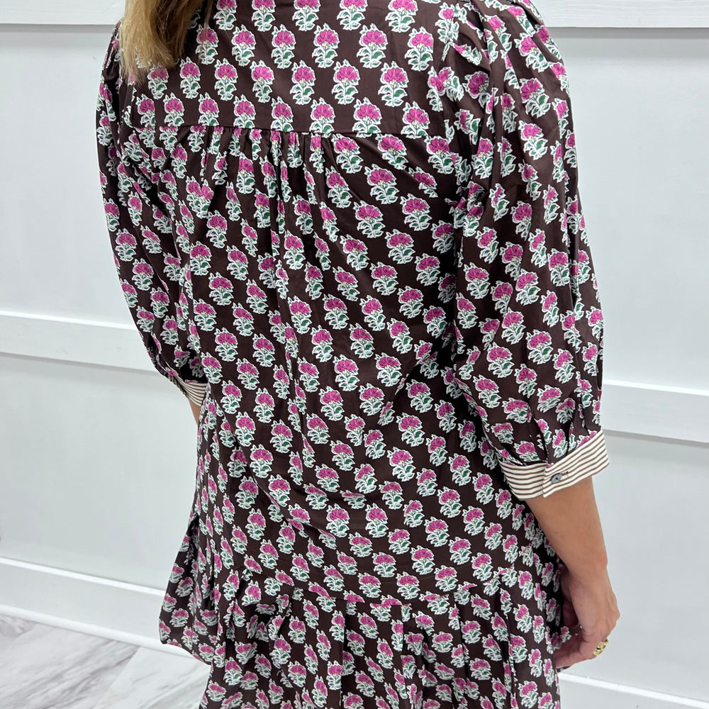 
                  
                    Burke Flower + Stripe Dress
                  
                
