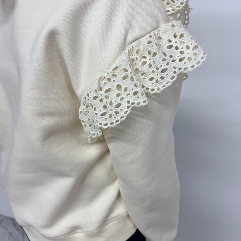 
                  
                    Merritt Eyelet Sweatshirt (Cream)
                  
                