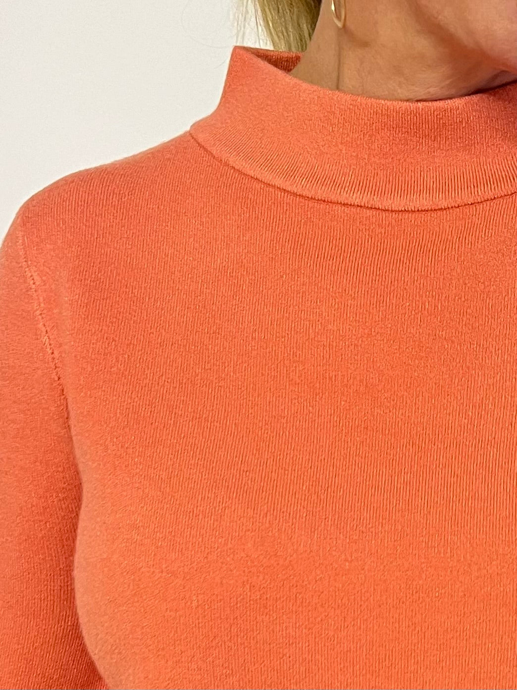 Estelle Coral Mock Neck Sweater - FINAL SALE