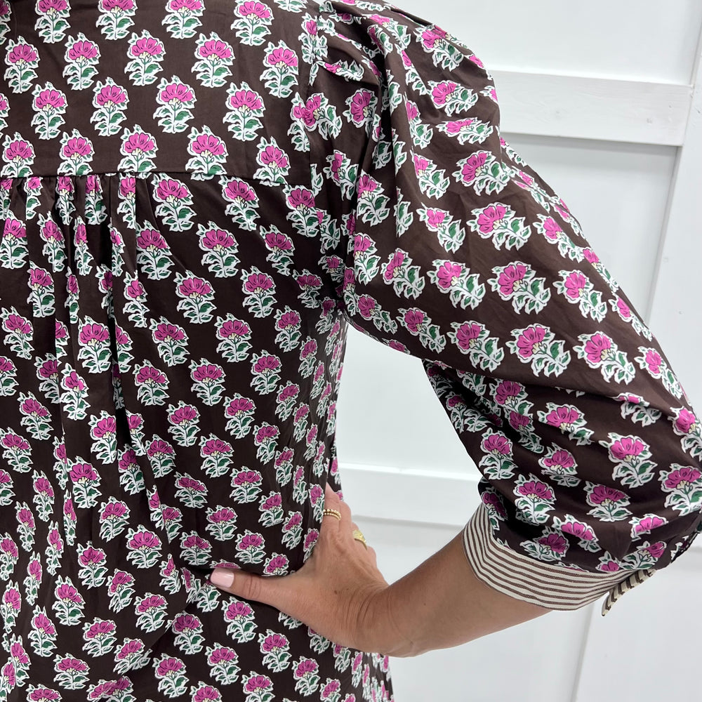 
                  
                    Burke Flower + Stripe Dress
                  
                