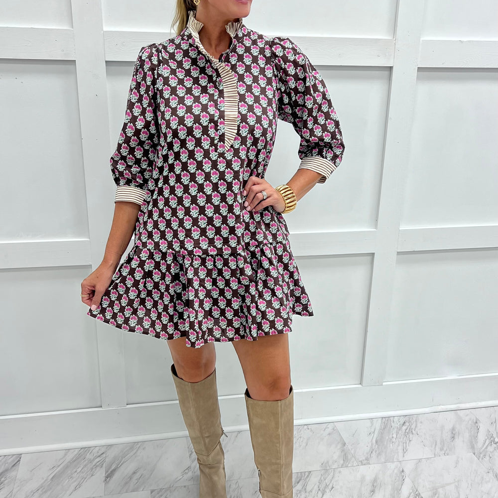 
                  
                    Burke Flower + Stripe Dress
                  
                
