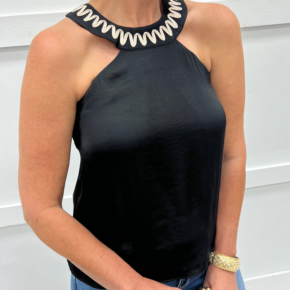 Holiday Halter Top (Black)
