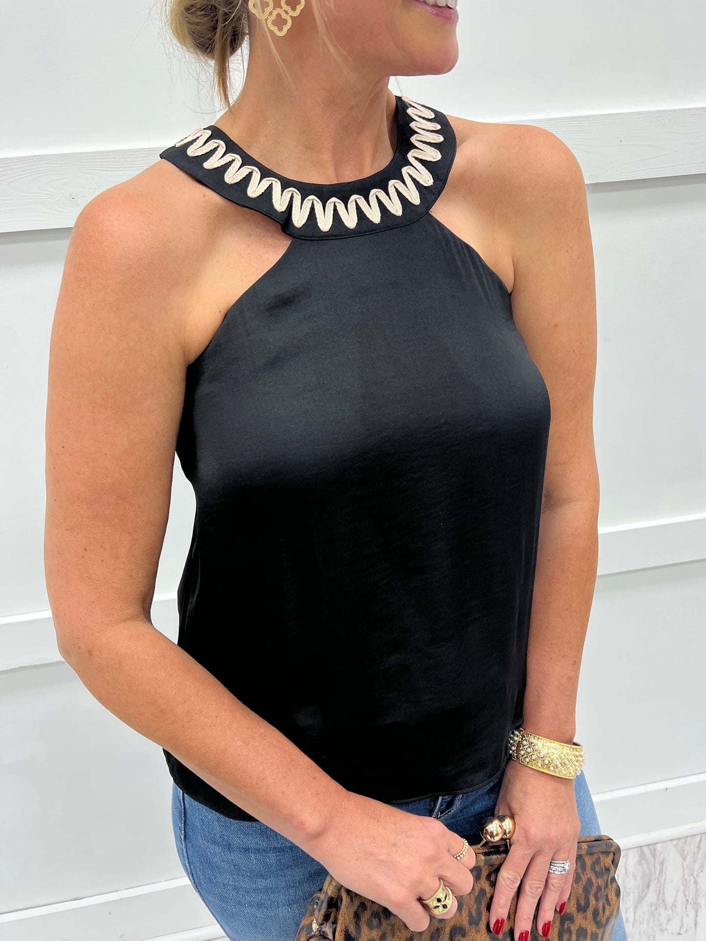 Holiday Halter Top (Black)