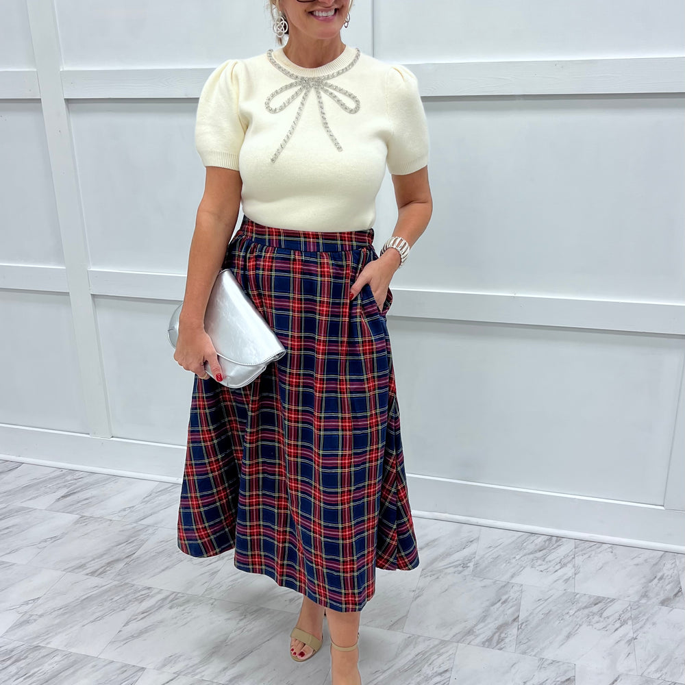 
                  
                    Social Season Plaid Skirt
                  
                