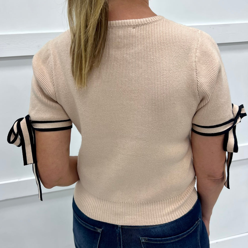 
                  
                    Adelaide Bow Sleeve Sweater (Taupe)
                  
                