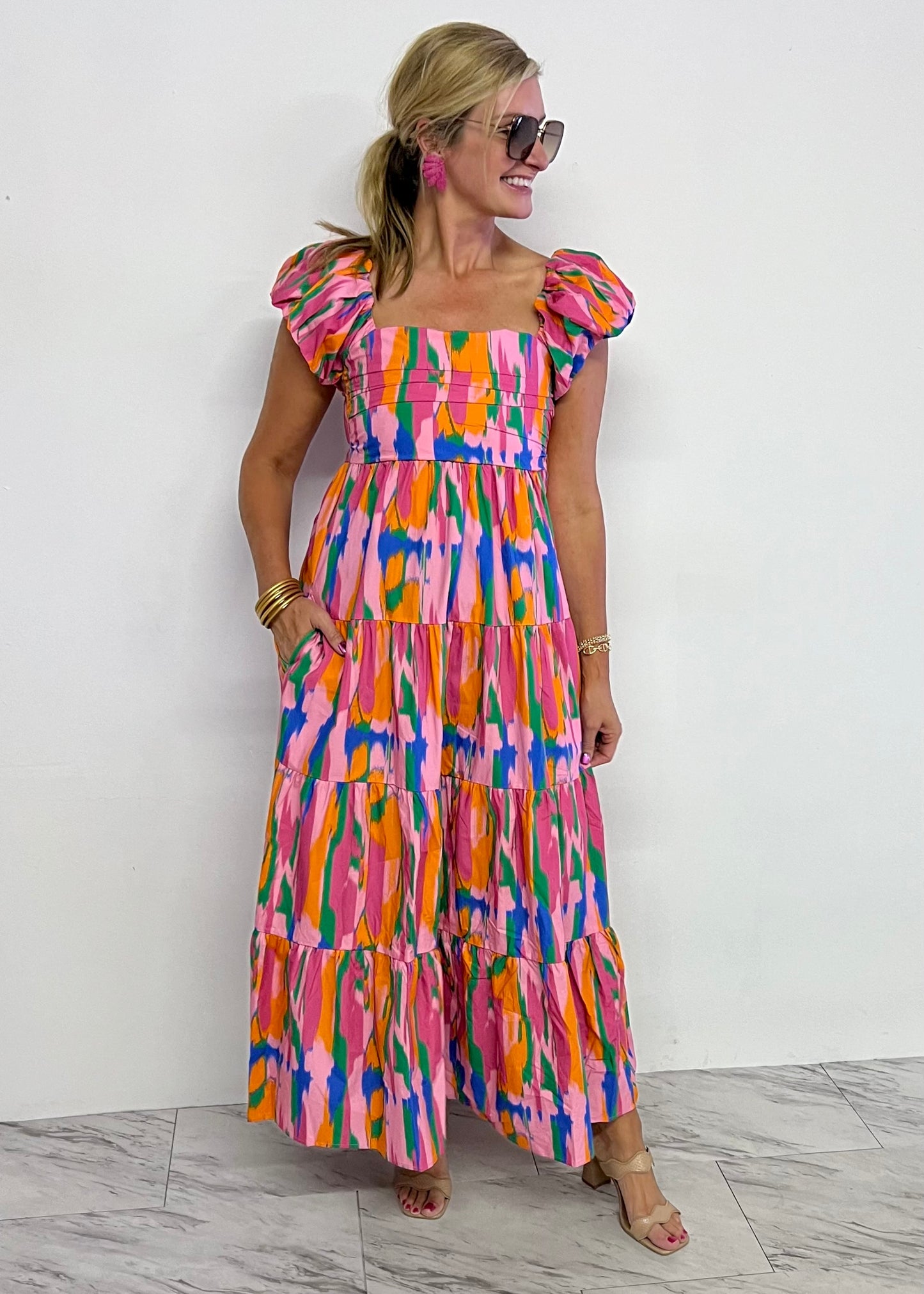 Posh Paint Stripe Dress - FINAL SALE