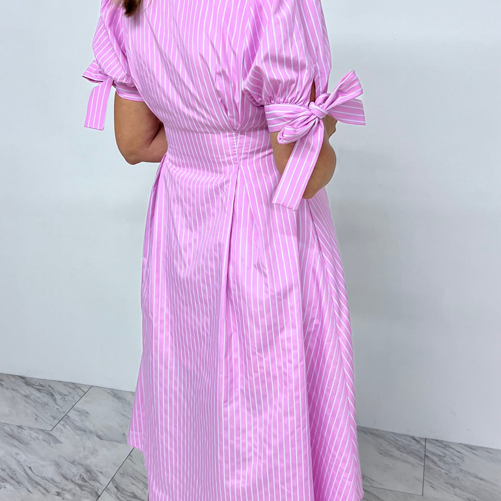 
                  
                    Penny Pink Tie Sleeve Dress
                  
                