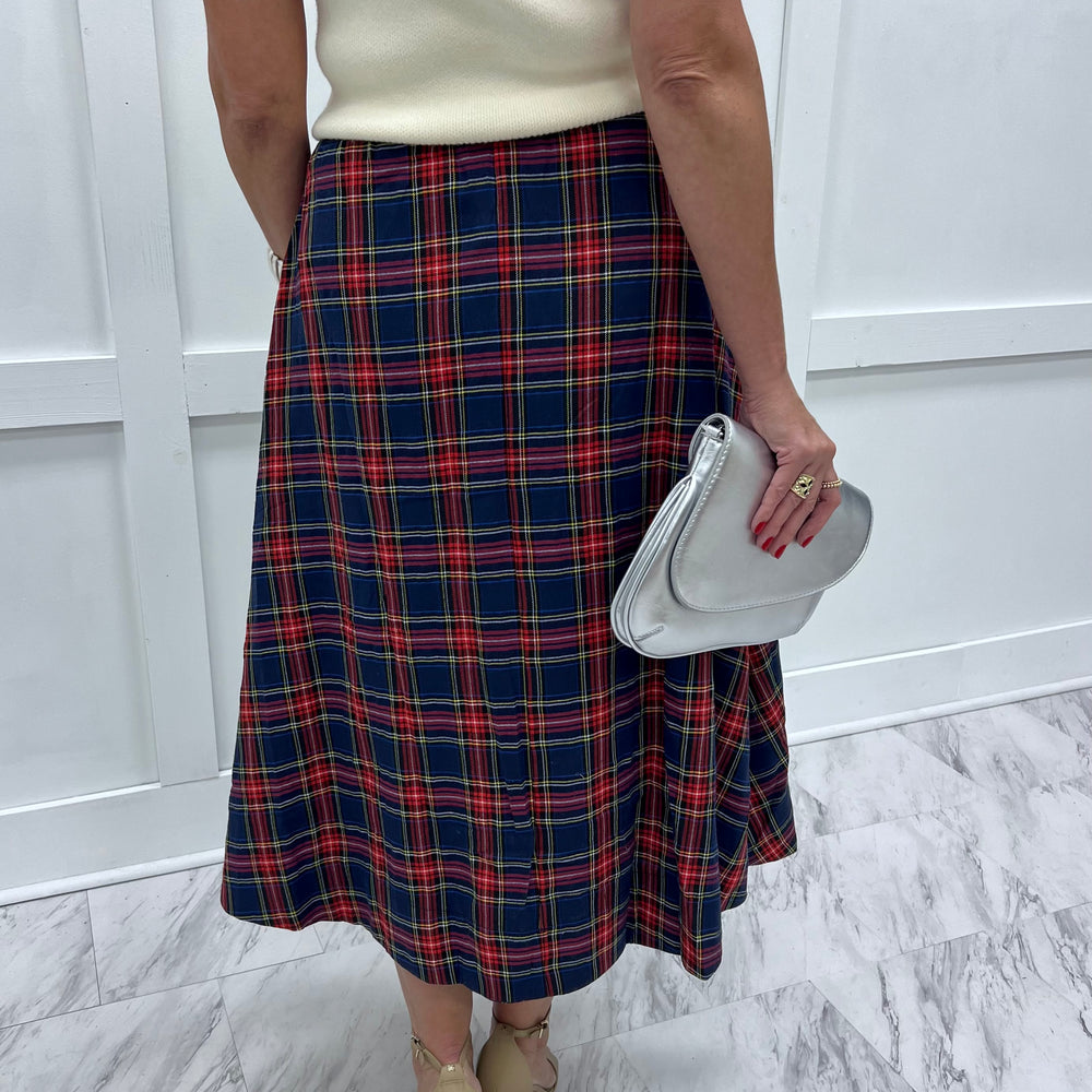 Social Season Plaid Skirt