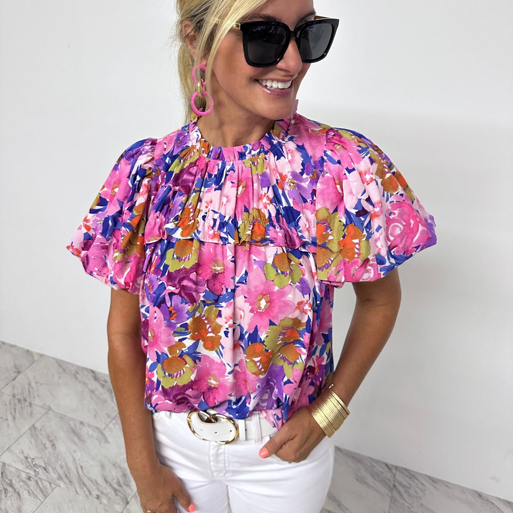 Searcy Print Top - FINAL SALE