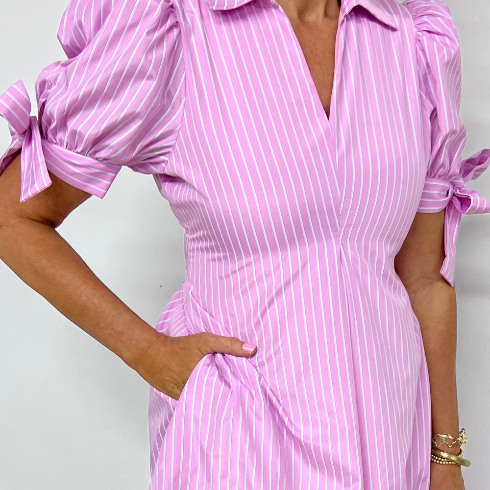 
                  
                    Penny Pink Tie Sleeve Dress
                  
                